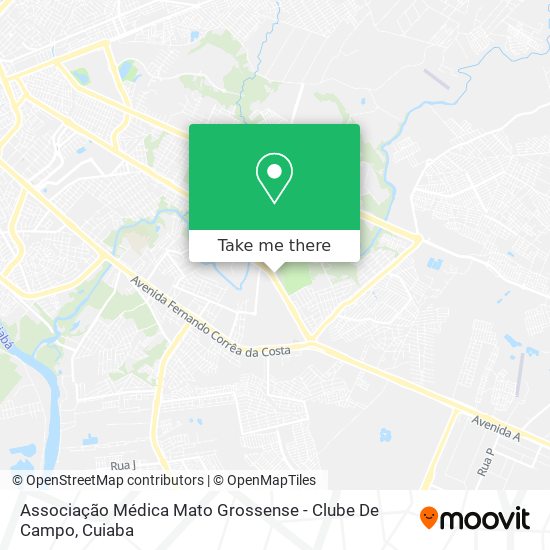 Associação Médica Mato Grossense - Clube De Campo map