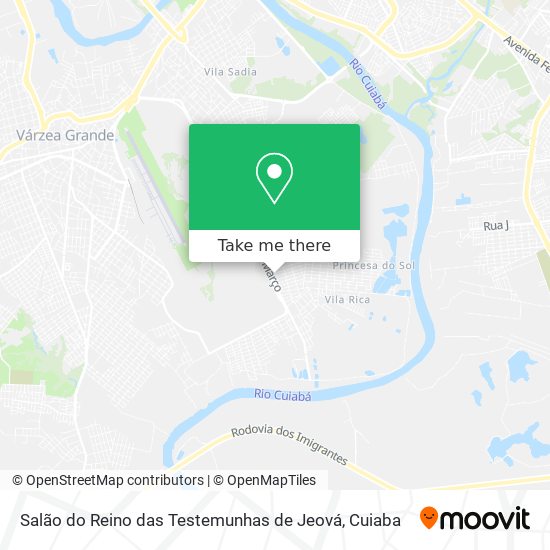 Salão do Reino das Testemunhas de Jeová map