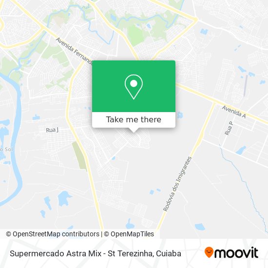 Supermercado Astra Mix - St Terezinha map