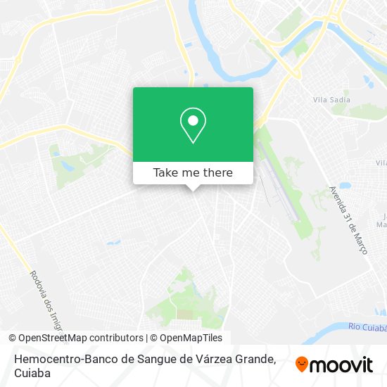 Hemocentro-Banco de Sangue de Várzea Grande map