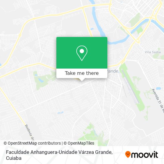 Faculdade Anhanguera-Unidade Várzea Grande map