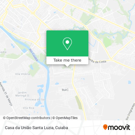 Casa da União Santa Luzia map