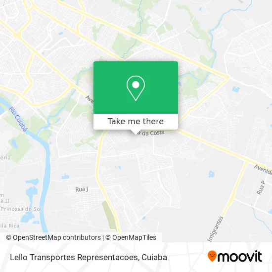 Lello Transportes Representacoes map