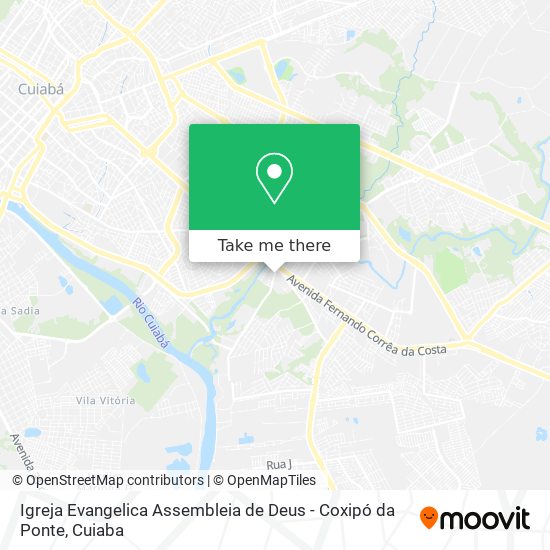 Igreja Evangelica Assembleia de Deus - Coxipó da Ponte map