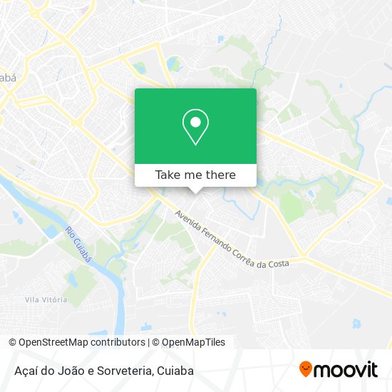 Açaí do João e Sorveteria map