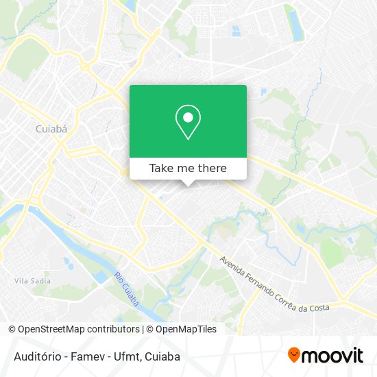 Auditório - Famev - Ufmt map