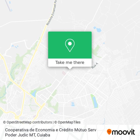 Mapa Cooperativa de Economia e Crédito Mútuo Serv Poder Judic MT