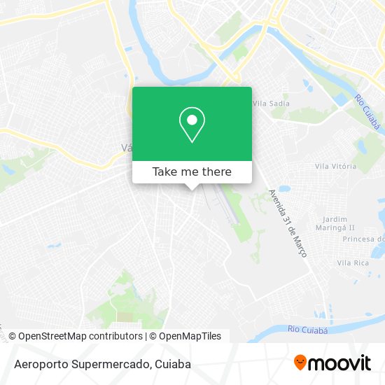 Aeroporto Supermercado map