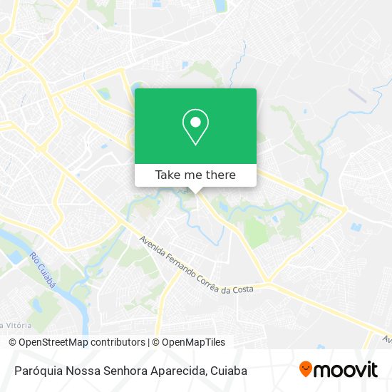 Mapa Paróquia Nossa Senhora Aparecida