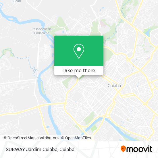 SUBWAY Jardim Cuiaba map