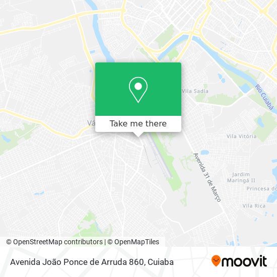 Mapa Avenida João Ponce de Arruda 860
