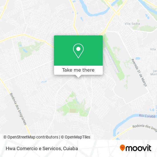 Hwa Comercio e Servicos map