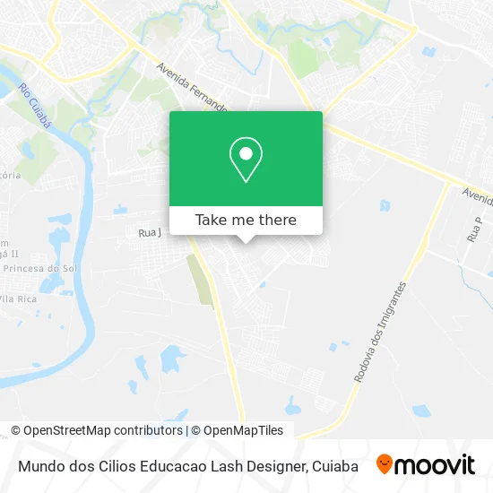 Mundo dos Cilios Educacao Lash Designer map