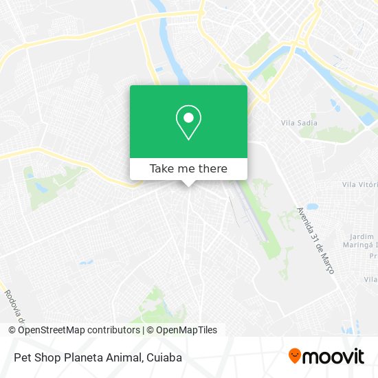 Mapa Pet Shop Planeta Animal