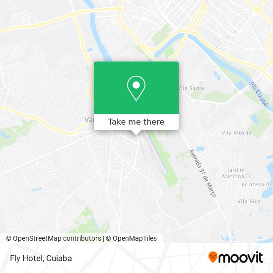 Fly Hotel map