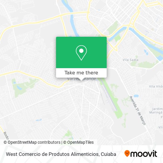 West Comercio de Produtos Alimenticios map