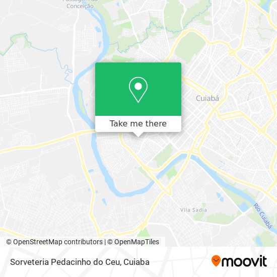 Mapa Sorveteria Pedacinho do Ceu