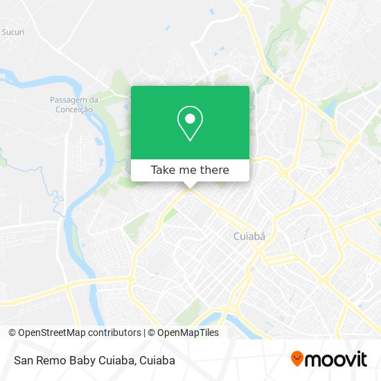 San Remo Baby Cuiaba map