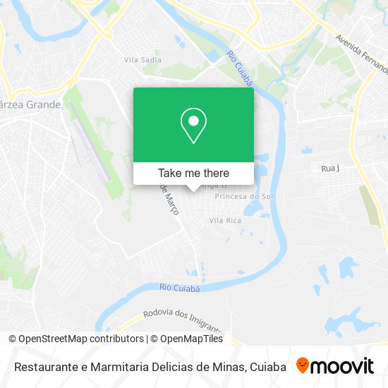 Restaurante e Marmitaria Delicias de Minas map