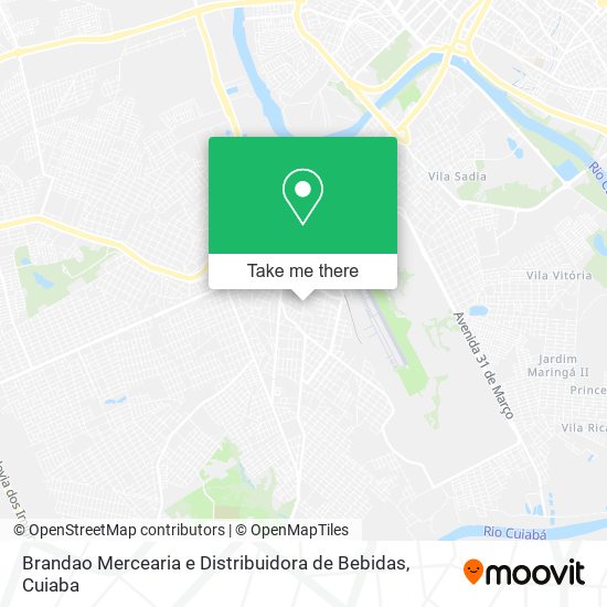 Mapa Brandao Mercearia e Distribuidora de Bebidas