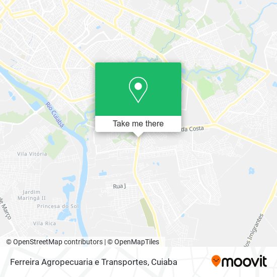 Ferreira Agropecuaria e Transportes map