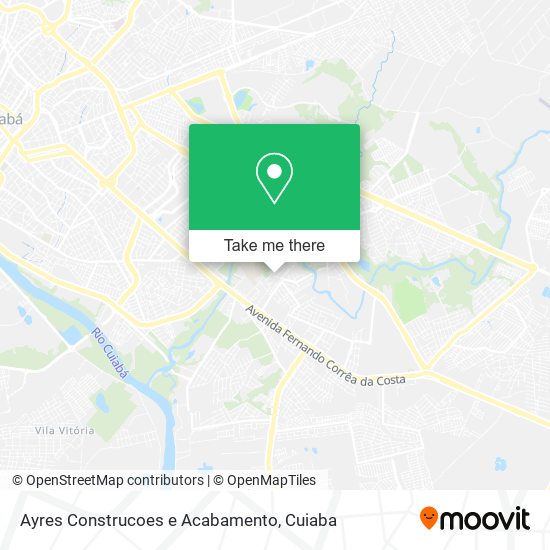 Ayres Construcoes e Acabamento map