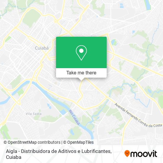 Aigla - Distribuidora de Aditivos e Lubrificantes map