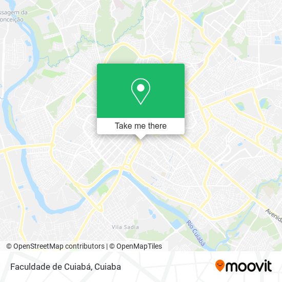 Mapa Faculdade de Cuiabá