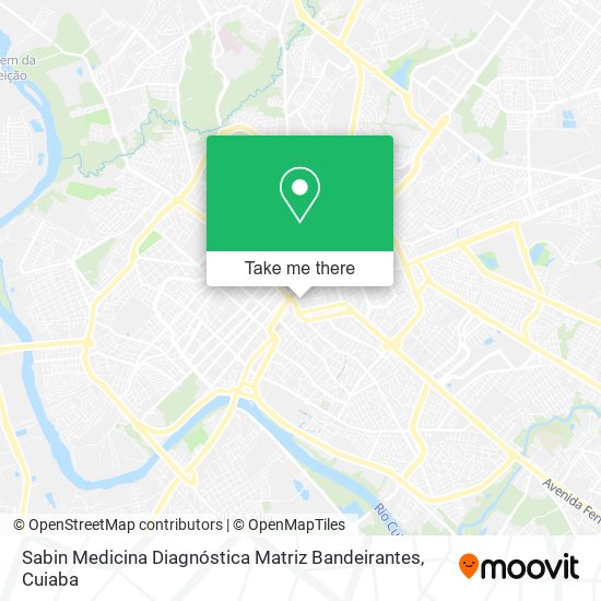 Mapa Sabin Medicina Diagnóstica Matriz Bandeirantes