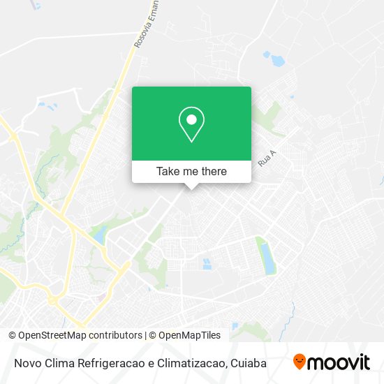 Novo Clima Refrigeracao e Climatizacao map