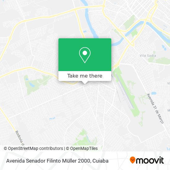 Avenida Senador Filinto Müller 2000 map
