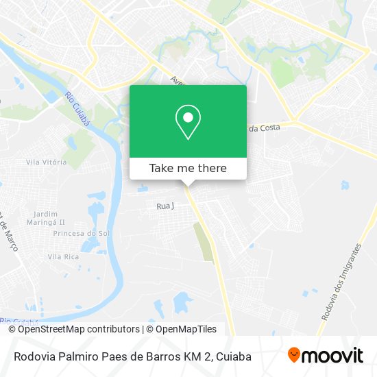 Rodovia Palmiro Paes de Barros KM 2 map