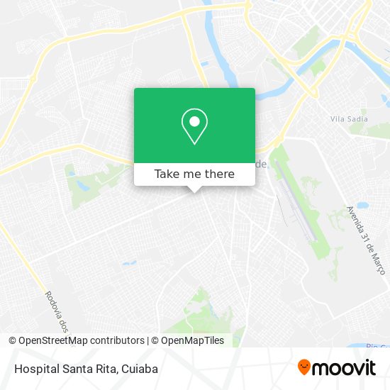 Hospital Santa Rita map