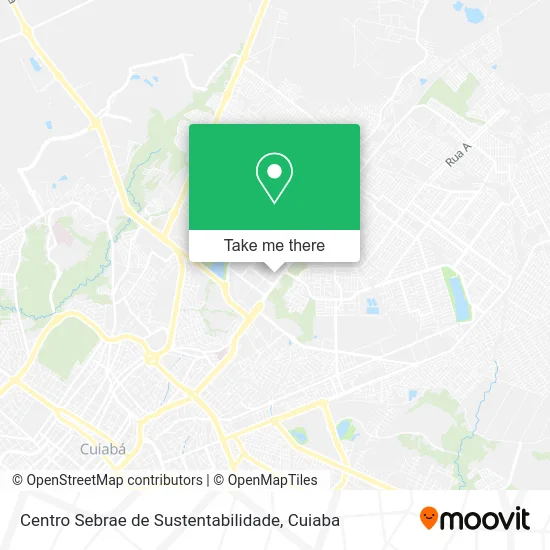 Centro Sebrae de Sustentabilidade map