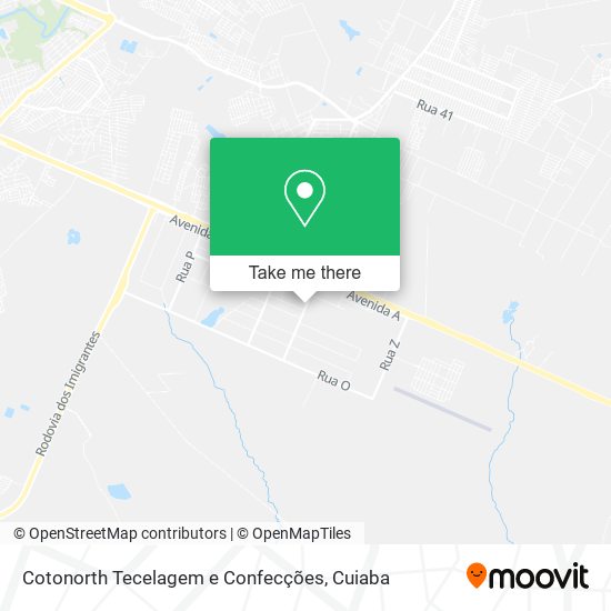 Mapa Cotonorth Tecelagem e Confecções