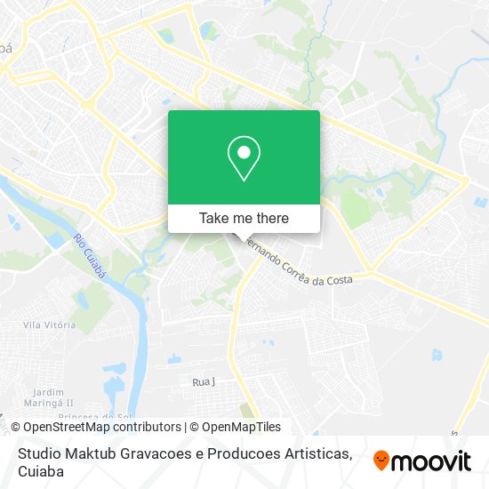 Mapa Studio Maktub Gravacoes e Producoes Artisticas