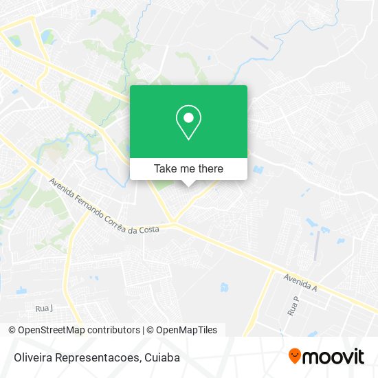 Oliveira Representacoes map