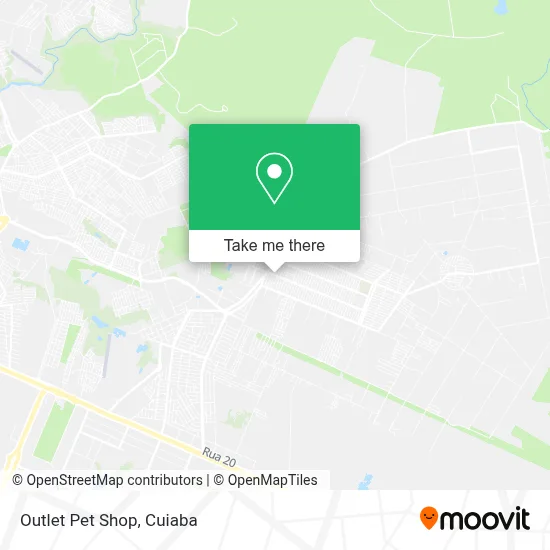 Outlet Pet Shop map