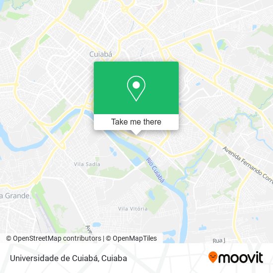 Mapa Universidade de Cuiabá