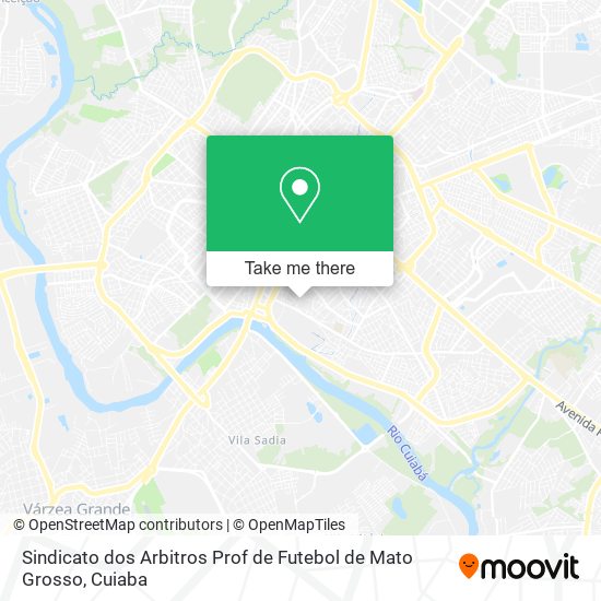 Mapa Sindicato dos Arbitros Prof de Futebol de Mato Grosso