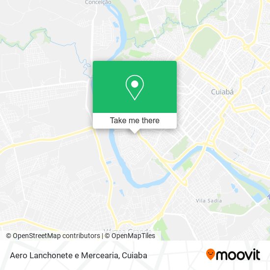 Mapa Aero Lanchonete e Mercearia