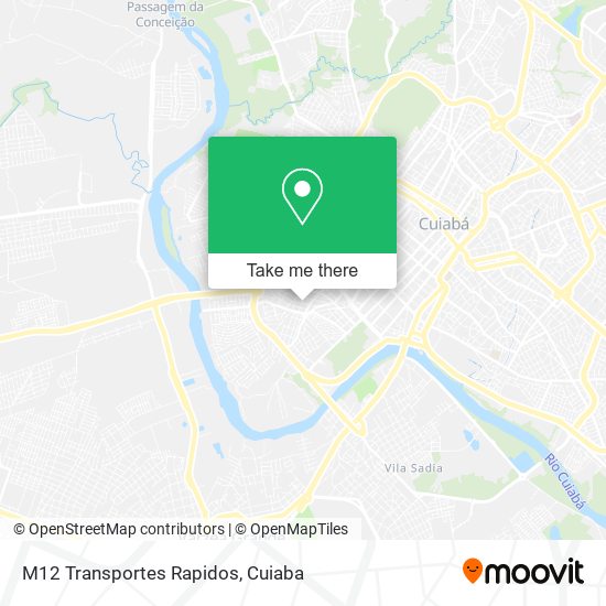 M12 Transportes Rapidos map