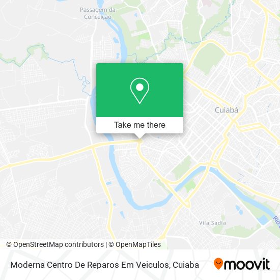 Mapa Moderna Centro De Reparos Em Veiculos