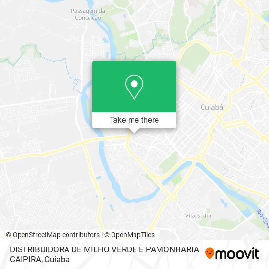 DISTRIBUIDORA DE MILHO VERDE E PAMONHARIA CAIPIRA map
