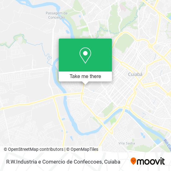 R.W.Industria e Comercio de Confeccoes map
