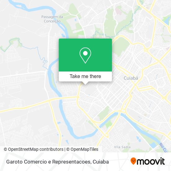 Garoto Comercio e Representacoes map