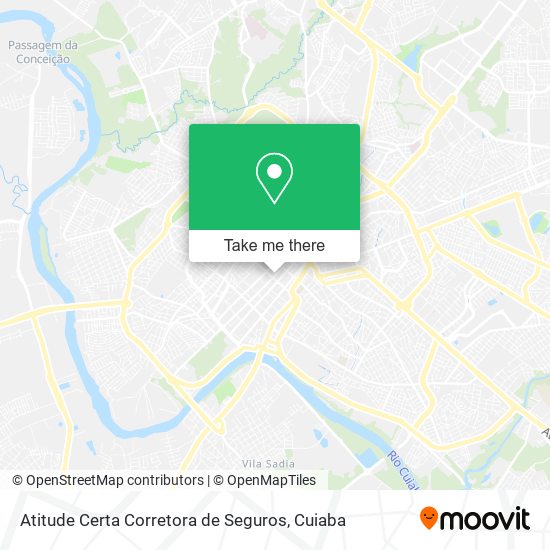 Mapa Atitude Certa Corretora de Seguros