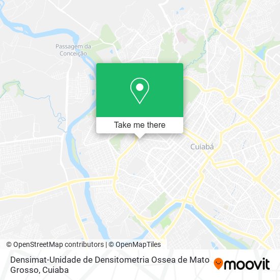 Mapa Densimat-Unidade de Densitometria Ossea de Mato Grosso