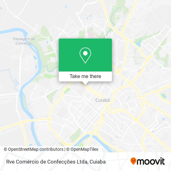 Mapa Rve Comércio de Confecções Ltda