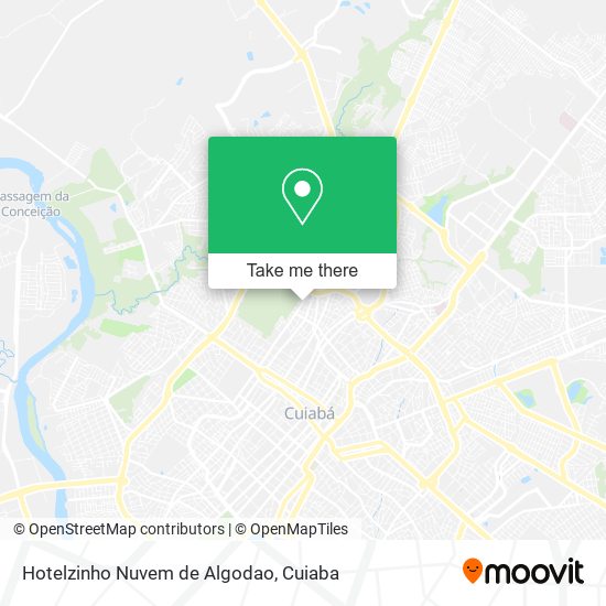 Hotelzinho Nuvem de Algodao map